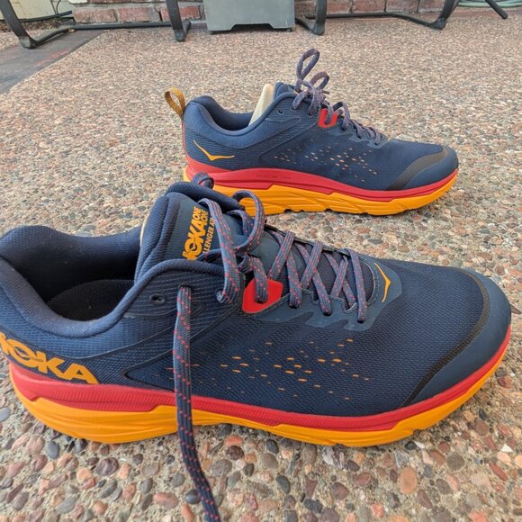 Mens Hoka Challenger ATR 6 Size 14 Wide Blue/Orange - Picture 5 of 9
